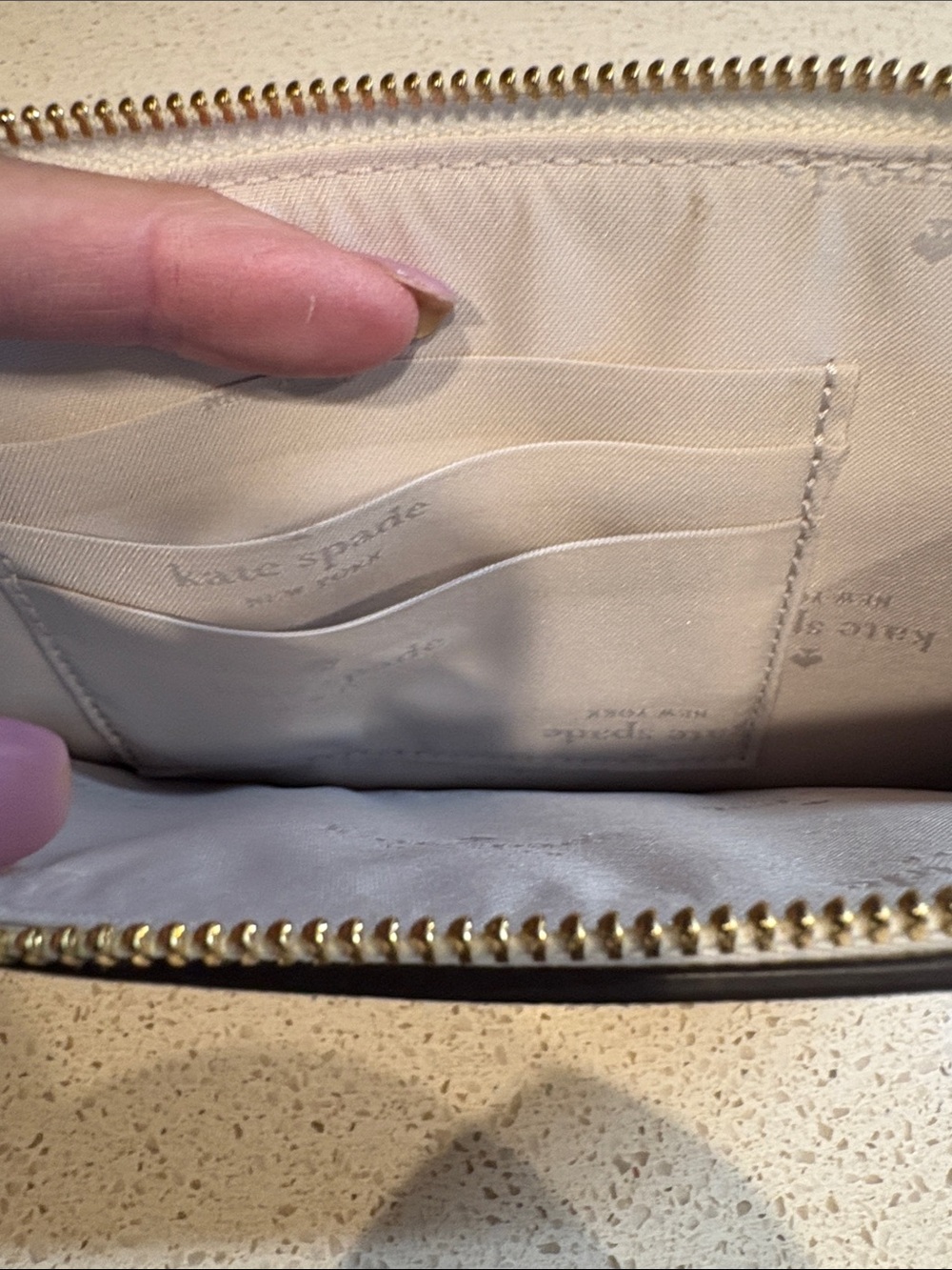 kate spade Lucy NWT Ivory floral & butterfly cutout wristlet MSRP $159 - Picture 7 of 8